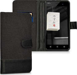 KWmobile Fabric Wallet Black ()