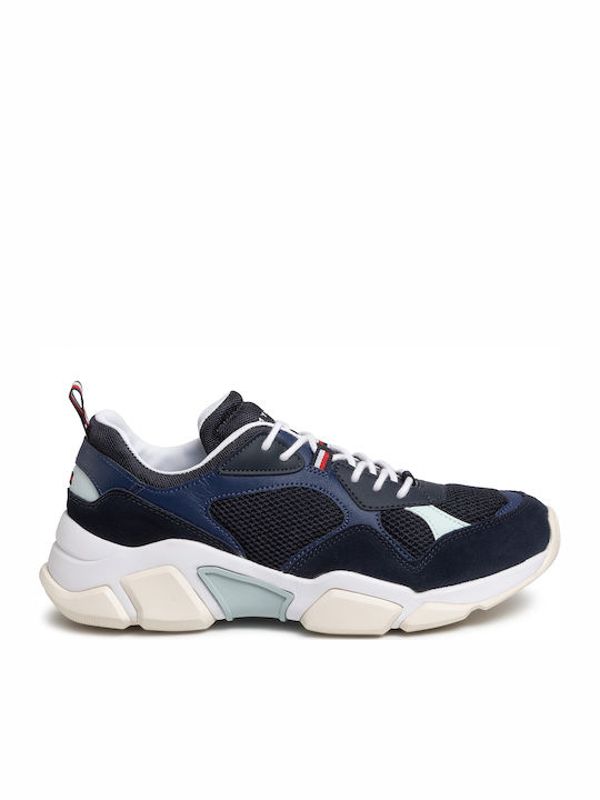 Tommy Hilfiger Chunky Material Mix Chunky Sneakers Navy Blue