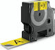 Dymo Flexible Nylon Label Maker Tape White 3.5m x 24mm in Yellow Colour Compatible with Dymo Rhino/IND