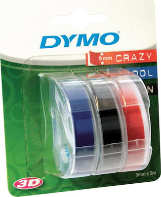 Dymo Bandă de Etichetare 3m x 9mm Multicoloră 3buc