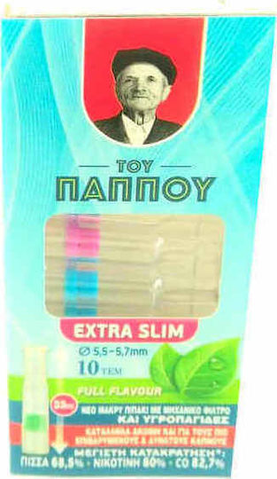 Tou Pappou Pipa De Țigară Extra Slim 5.7mm 10 Bucăți