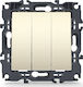 Aca Prime Recessed Wall Switch Lighting Triple ...