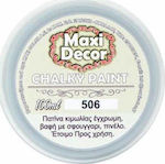 Maxi Decor Chalky Paint Πατίνα για Χρώμα Κιμωλίας 506 Γαλαζογκρί 100ml