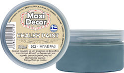 Maxi Decor Chalky Paint Kreidefarbe 502 Blue Raff 100ml CHP-502