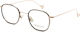 Eyepetizer Thierry Metallischer Brillengestell Braun Schildpatt C 1-K