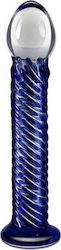 Lovetoy Glass Romance Glass Dildo Blue 19cm