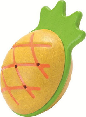 Plan Toys Wooden Maraca Ανανάς for 1+ Years