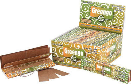 GreenGo King Size Slim Χαρτάκια Στριφτού Τσιγάρου Slim King Size με Τζιβάνες 33 φύλλα 24τμχ