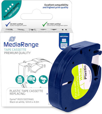 MediaRange Bandă de Etichetare 4m x 12mm în Culoarea Alb 1buc