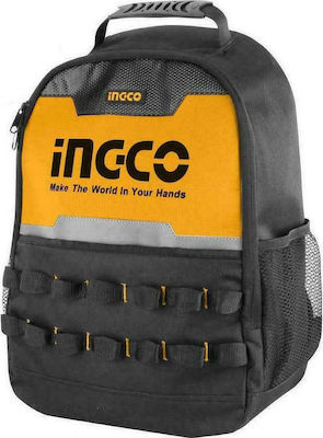 Ingco Werkzeugtasche Rucksack Gelb L34xB17xH45cm