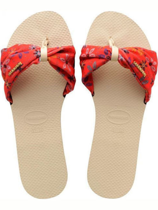 You Saint Tropez Damen-Flip-Flops in Rote Farbe