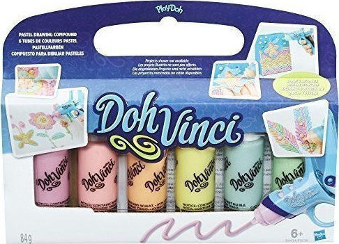 Hasbro Боядисване Play-Doh Doh Vinci 6 Pack за Деца 6+ години+ Години