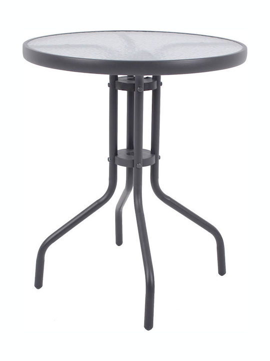 Tisch für kleine Außenbereiche Stabil Gray 60x60x71cm