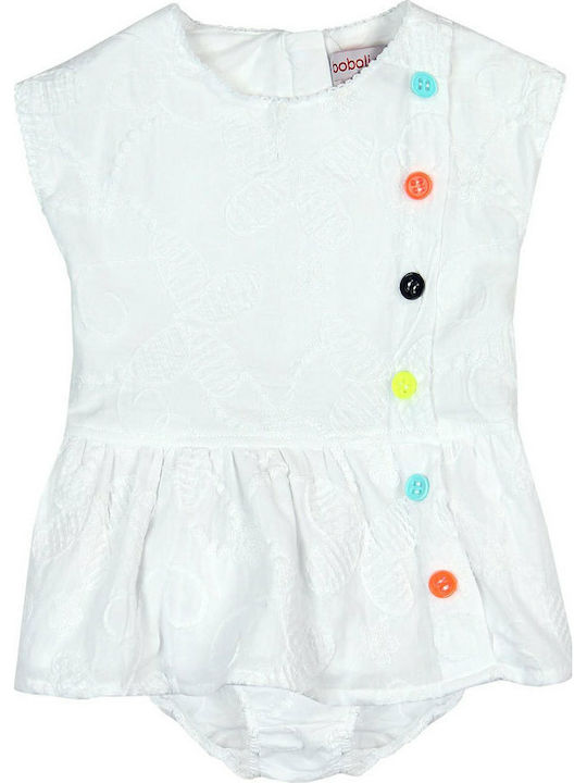 Boboli Kids Dress Sleeveless White