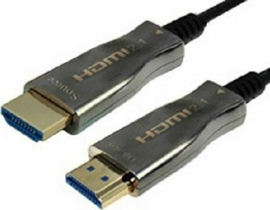 Lancom HDMI 2.1 Ultra High Speed 48Gbps 4K 120Hz HDR VRR Cable HDMI male - HDMI male 1.5m Μαύρο