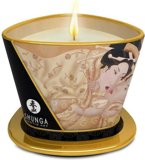 Shunga Massagekerze mit Duft Vanille-Fetisch 170ml