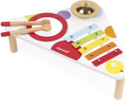 Janod Wooden Percussion Musical Table Confetti for 1+ Years