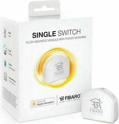 Geyer Single Switch Smart Ενδιάμεσος Διακόπτης Wi-Fi σε Λευκό Χρώμα