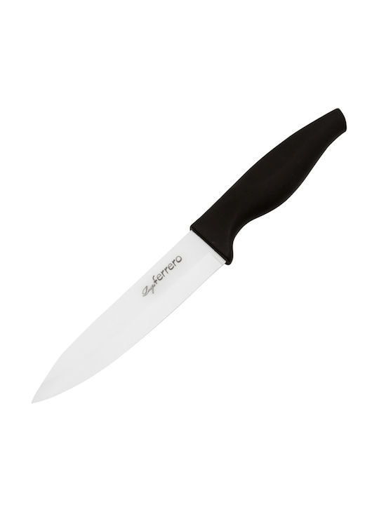 Luigi Ferrero General Use Knife from Ceramic Black 10cm