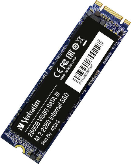 Verbatim Vi560 S3 SSD 256GB Тип M.2 С Връзка SATA III 49362