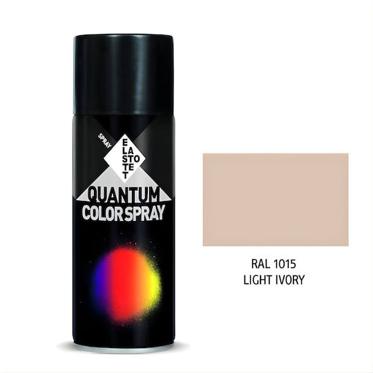 Elastotet Spray Paint Quantum Acrylic with Shiny Effect Light Ivory RAL 1015 400ml