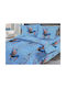 Kids Duvet Single Spiderman Light Blue 160x240cm