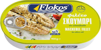 Flokos Σκουμπρί Φιλέτο σε Ελαιόλαδο 160gr