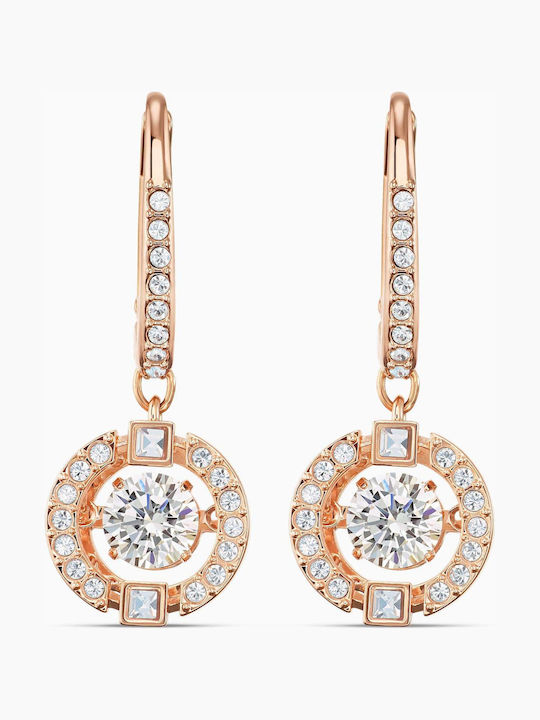 Swarovski Sparkling Dance Stone Earrings Gold Plated with Stones