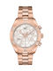 Tissot T-classic Womens Watch Battery Chronograph With Pink Gold Metal Bracelet