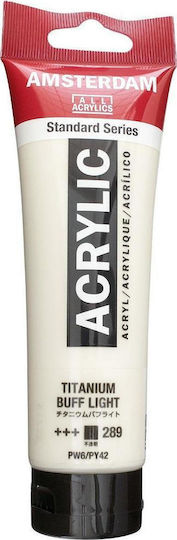 Royal Talens Amsterdam All Acrylics Standard Ακρυλικό Χρώμα Ζωγραφικής Titanium Buff Light 289 120ml