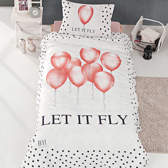 Beauty Home Fly Set Kids Duvet Cover Single with Pillowcase Cotton 6110 160x240cm
