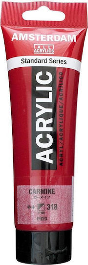 Royal Talens Amsterdam All Acrylics Standard Ακρυλικό Χρώμα Ζωγραφικής Carmin 318 120ml
