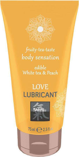 HOT Shiatsu Love Lubricant Λιπαντικό Gel White Tea & Peach 75ml