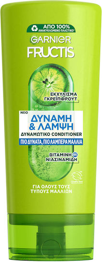 Garnier Fructis Strength & Shine Conditioner Ενυδάτωσης για Όλους τους Τύπους Μαλλιών 200ml