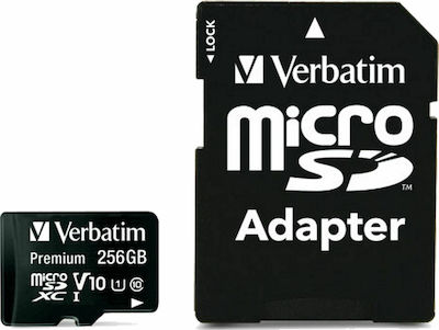 Verbatim Premium microSDXC 256GB Clasa 10 U1 UHS-I cu adaptor