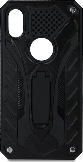 Forcell Stand Phantom Back Cover Πλαστικό Μαύρο (Galaxy A7 2018)