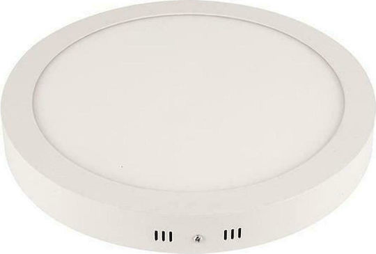 Eurolamp Στρογγυλό Εξωτερικό LED Panel 6W με Ψυχρό Λευκό Φως 6500K
