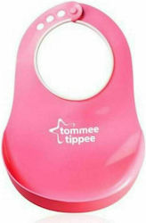 Tommee Tippee Comfi Wasserdicht Schürze Silikon mit Taste mit Tasche Rosa für 6 m+ 1Stück
