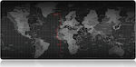 XXL Gaming Mouse Pad Black 800mm World Map