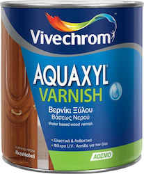 Vivechrom Aquaxyl Varnish Βερνίκι Εμποτισμού Νερού 707 Καρυδιά Σκούρα Σατινέ 750ml