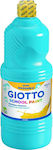 Giotto School Paint Τέμπερα Ζωγραφικής Μπλε Cyan σε Μπουκάλι 1000ml