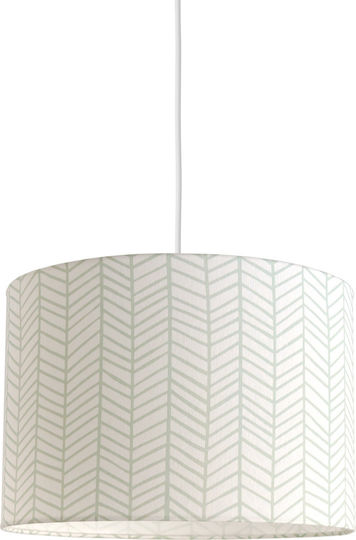 Veis Kids Fabric Single Ceiling Light E27 Hesperis Scandinavian 60W 35x24cm