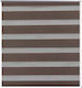 vidaXL Roller Blind Zebra Brown Type "P"120xH175cm 240217