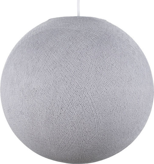 La Case de Cousin Paul Globe Single Bulb Kids Lighting Pendant of Plastic 40W with Drive Size E27 Pebble 36x36cm