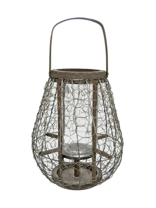 Art et Lumiere Lantern Bamboo Tabletop Gray 30x30x36εκ. 1pcs