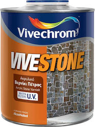 Vivechrom Vivestone Βερνίκι Επιφάνειας Διαλύτου Άχρωμο Γυαλιστερό 750ml