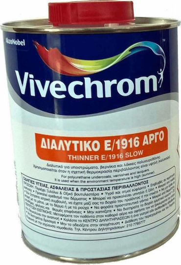 Vivechrom Διαλυτικό Αργό Πολυουρεθάνης E/1916 Διαλυτικό Διάφανο 750ml 5175007