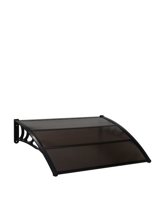 vidaXL Polycarbonate Door / Window Canopy Roof P120xW100cm