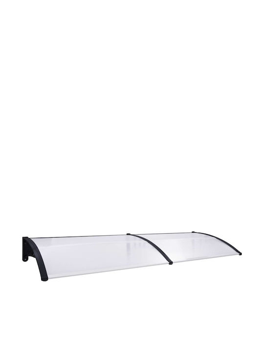 vidaXL Polycarbonate Door / Window Canopy Roof W200xD80cm