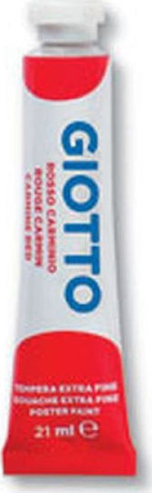 Giotto Tempera Tempera Farben Carmine Red No 9 in Röhre 21ml 1Stück